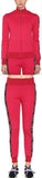 Logo Zip Jersey Sweatshirt and Pant Set, Red
