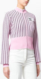 Cropped Knit Jacket, Pink
