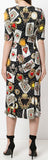 *Extended Sizes* Playing Cards Print Dress