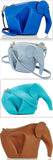 Elephant Mini Bag - Blue, Stone Blue, Turquoise, Brown