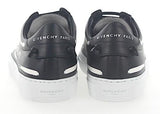 Urban Street Leather Black Graffiti White Sneakers