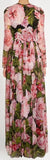 *Extended Sizes* Long Floral-Print Gown