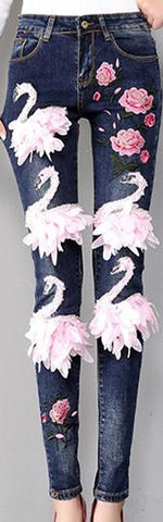 Skinny Jeans with Appliques