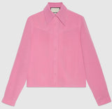 Pleated Pink Shirt