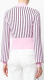 Cropped Knit Jacket, Pink
