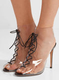 Helmut Plexi 100 Lace-Up PVC Ankle Boots