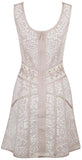 'Katrina' Lace-Up Grommet Dress