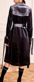 Velvet Trench Coat