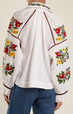 Boucl̩ Embroidered Linen Blouse