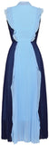 Pleated Ruffled Midi Dress