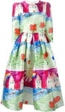 *Extended Sizes* Children‰۪s Print Tea Dress, White