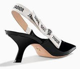 J'Adior Heeled Shoe in Black Leather