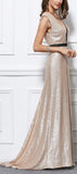 Sequined V-Neck Gown