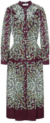 Belted Print Shirt-Dress
