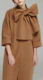 Large Bow Wool Coat