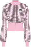 Cropped Knit Jacket, Pink