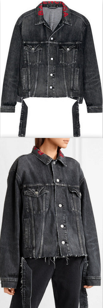 Oversized Embroidered Denim Jacket | DESIGNER INSPIRED FASHIONS