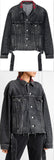Oversized Embroidered Denim Jacket | DESIGNER INSPIRED FASHIONS