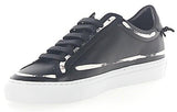 Urban Street Leather Black Graffiti White Sneakers