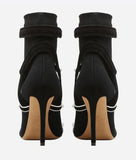 'Rockstud' Ankle Boots - Black, Red, Green