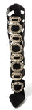 Jewel-Buckled Tall Black Suede Gladiator Sandals