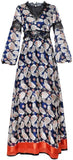 Paisley Maxi Dress with Lace Detail
