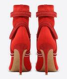 'Rockstud' Ankle Boots - Black, Red, Green