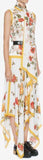 Sleeveless Scarf Print Dress