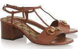 Horsebit-Detailed Leather Sandals