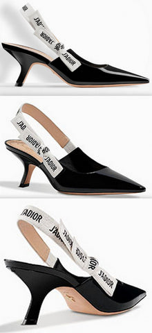J'Adior Heeled Shoe in Black Leather