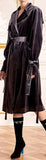 Velvet Trench Coat