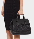 Embroidered Palazzo Empire Bag