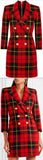 Tartan Wool Mini Dress