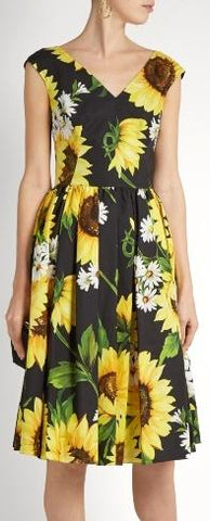 *Extended Sizes* Sunflower Print Dress
