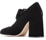 Imitation Pearl Buckle Pump, Black