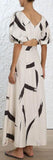 'Painted Heart' Ruched Crop-Top & Maxi Skirt Set