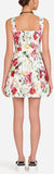 Floral Printed Cotton Mini Dress