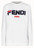 Logo Cotton Sweatshirt, White