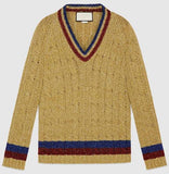 Lurex Cable Knit Sweater