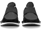 Runner Elastic Leather and Suede-Paneled Sneakers