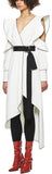 Monochrome Asymmetric Wrap Dress