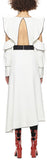 Monochrome Asymmetric Wrap Dress