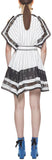 Monochrome Stripe Handkerchief Dress