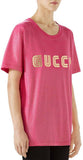 Metallic Cotton T-Shirt, Pink
