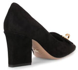 Cest Black Suede Pump