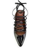 Showline Patent Leather Lace-Up Ballet Flats | DESIGNER INSPIRED FASHIONS