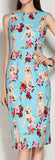 *Extended Sizes* Dog & Rose Print Dress