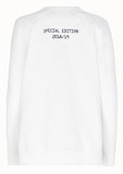 Logo Cotton Sweatshirt, White