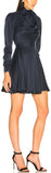 Scarf Swing Dress, Navy Blue