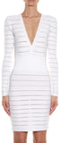 Fitted V-Neck Dress